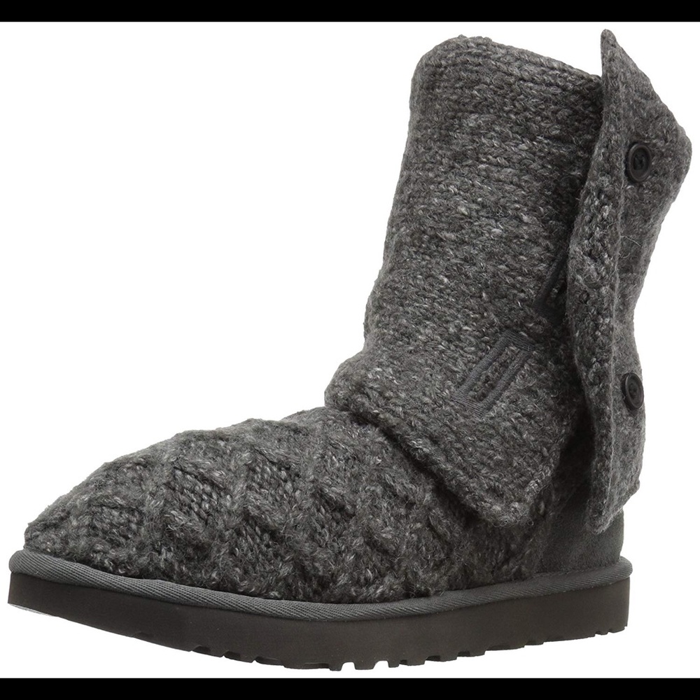 Grey Knit Uggs